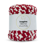 LindeHobby Inspire Print 38 Wit met rode strepen