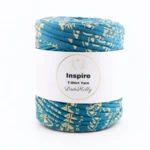 LindeHobby Inspire Print 34 Blauwgroen met lichtbruine print