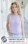 259-39 Lilac Bliss Top by DROPS Design