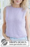259-39 Lilac Bliss Top by DROPS Design