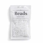 LindeHobby Beads Glitter 06 Wit