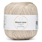 LindeHobby Bloom Lace Mercerized Cotton 39 Parelgrijs