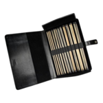 LYKKE Driftwood Set Rechte Breinaalden, Zwart, 35 cm