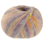 Lana Grossa Cassata 07 Lichtbeige/geel/oranje/spijkerblauw/roze