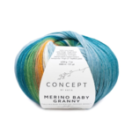 Katia Concept Merino Baby Granny 504 Petrol-bruin-steengrijs