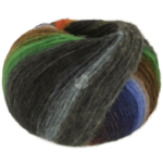 Lana Grossa Bomba 04 Roest/donker petrol/-olijf/wit-/grijsgroen/paars/bramen/grijsgeel