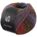 Lana Grossa Bomba 06 Fles-/opaalgroen/aubergine/middernachtsblauw/donker-/petrolblauw