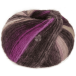 Lana Grossa Bomba 10 Orchidee/bramen/grijsbeige/grijsgroen/donkergrijs