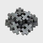 Plus-Plus BIG, 25 stuks 3472 Zilver