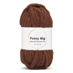 LindeHobby Fuzzy Chenille BIG 20 Bitter koffie