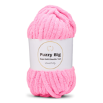 LindeHobby Fuzzy Chenille BIG 48 Neon licht roze