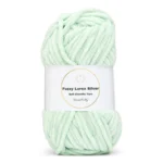 LindeHobby Fuzzy Chenille Silver Lurex 03 Mintgroen