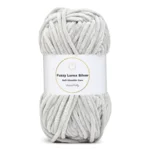 LindeHobby Fuzzy Chenille Silver Lurex 42 Kanonmetaal
