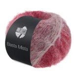 Lana Grossa Basta Mista 119 Bourgondisch/wijnrood/grijrood/taupe/grijsbeige