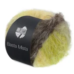 Lana Grossa Basta Mista 117 Grijsbruin/taupe/geel/lichtgeel/licht olijfgroen