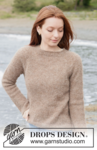 262-30 Hazelnut Harmony Sweater by DROPS Design