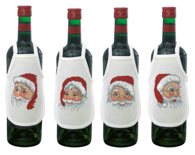 Borduurpakket 4 kabouterhoofden 10 x 15 cm