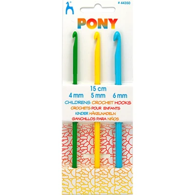 Pony Kinderhaaknaaldenset, 15 cm