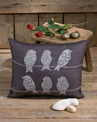 Borduurpakket Vogels op Aida 50x40 cm