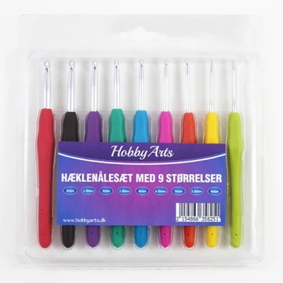 HobbyArts Haaknaaldenset 9 maten.