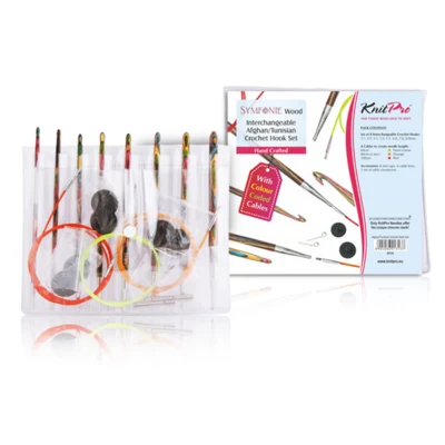 KnitPro SYMPHONY Tunesische verwisselbare haaknaaldenset (3,5-8 mm)