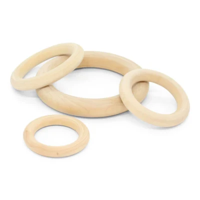 LindeHobby Houten ringen (5, 6, 7 en 10 cm)