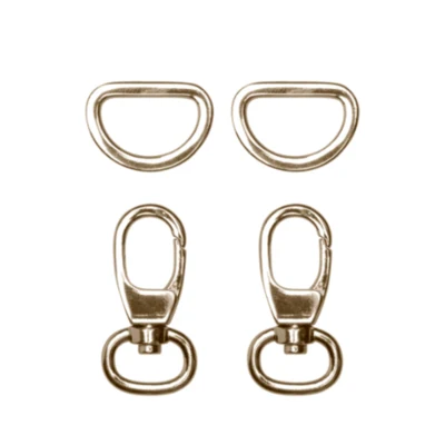 Go Handmade Kreeftslot met D-Ring 35 mm (2 stuks)