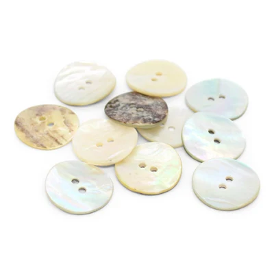 HobbyArts Parelmoer knoopjes 20 mm, 10 stuks