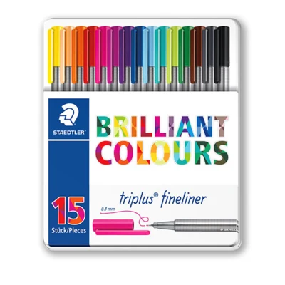 STAEDTLER Triplus fineliner 334, 15 stuks