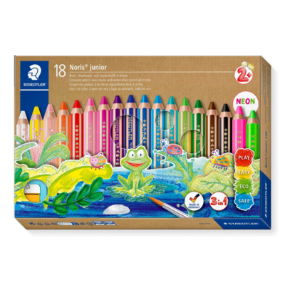 STAEDTLER Buddy 3-in-1 kleurpotloden, 18 stuks