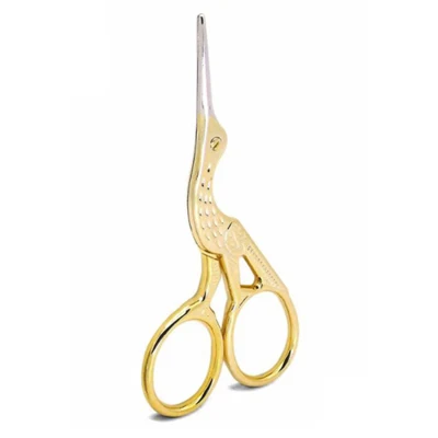 HobbyArts Schaar, Ooievaar, Goud, 9 cm