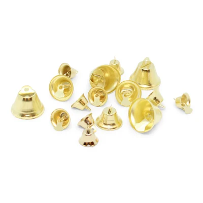 HobbyArts Kerstbel Goud Mix, 16 stuks