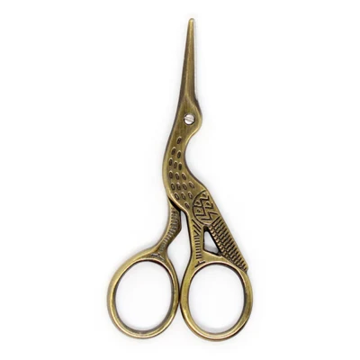 Ooievaarsschaar Brons, 9 cm