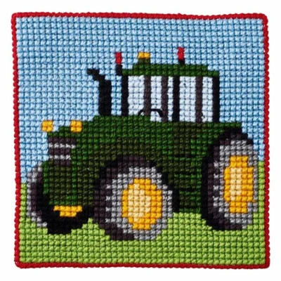 Borduurpakket voor Kinderen Tractor