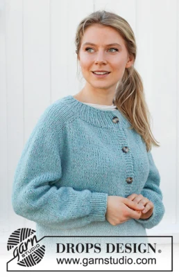 215-30 Frozen Lake-vest van DROPS Design