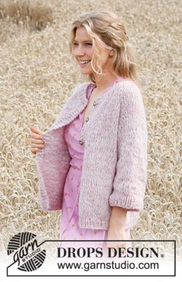 220-12 Cosy Rosy Cardigan van DROPS Design