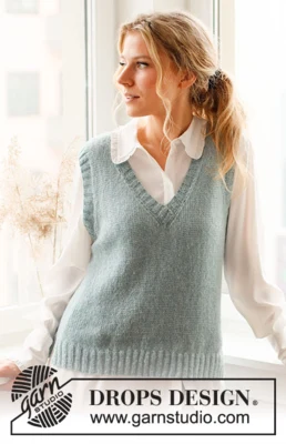 220-43 Audrey Vest by DROPS Design