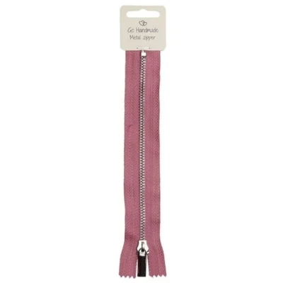 Go Handmade Metalen Rits Roze 20 cm