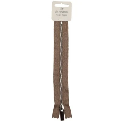 Go Handmade Rits Metaal Beige, 20 cm