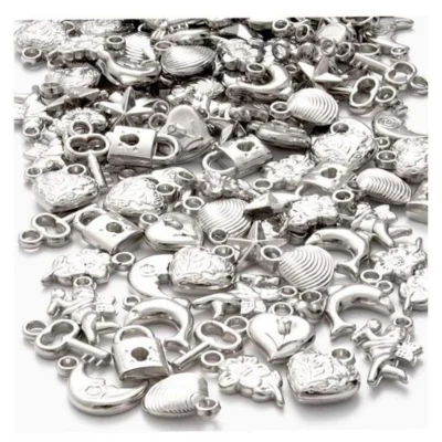 Zilveren bedels, 80 g, 15-20 mm