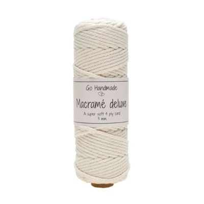 Go Handmade Macramé Koord Deluxe 50 m, 3 mm