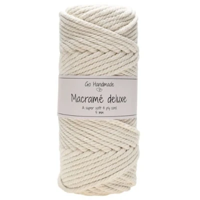 Go Handmade Macramé Koord Deluxe 50 m, 5 mm