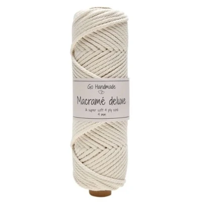 Go Handmade Macramégaren Deluxe 50 m, 4 mm