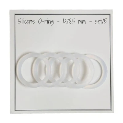 Go Handmade Siliconen O-ring (5 stuks), Transparant