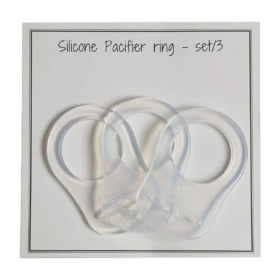 Go Handmade Siliconen O-ring met Adapter (3 stuks), Transparant