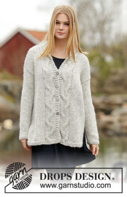Extra 0-1188 Winter Sparkle Cardigan van DROPS Design