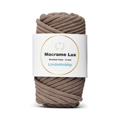 LindeHobby Macrame Lux, Koordgaren, 6 mm
