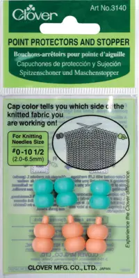 Clover Rondbreinaaldbeschermer en Stopper (Turkoois / Roze)