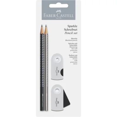 Faber-Castell, Sparkle Potloodset Zilver/Zwart