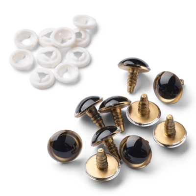 HobbyArts Veiligheidsogen, Beige, 5 paar